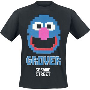 Sesame Street Grover 8 Bit tricko černá