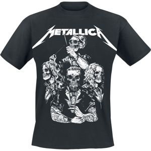 Metallica S&M2 Skull Tux Tričko černá