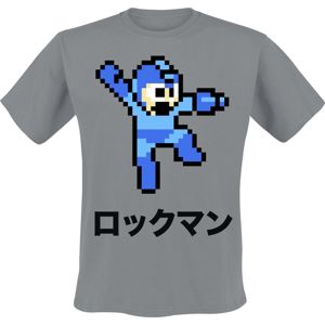 Mega Man 8-Bit Character tricko šedá