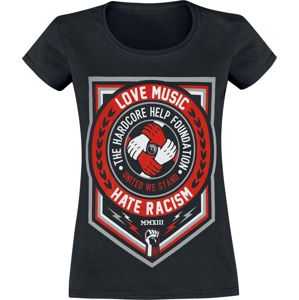 Hardcore Help Foundation Love Music Dámské tričko černá