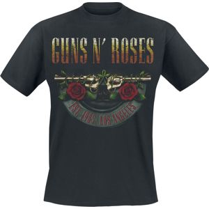 Guns N' Roses Logo and Bullet Europe Tour 2017 Tričko černá
