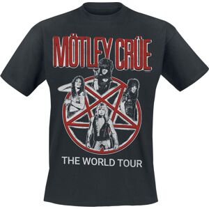 Mötley Crüe Vintage World Tour Tričko černá