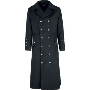 H&R London Klasický military kabát Kabát černá