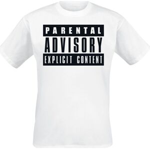 Parental Advisory Classic Logo Tričko bílá