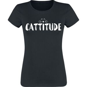 Tierisch Cattitude Dámské tričko černá