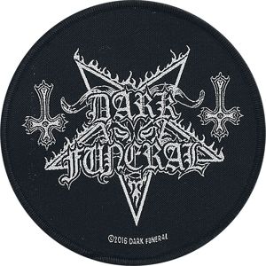 Dark Funeral Circular Logo nášivka cerná/bílá