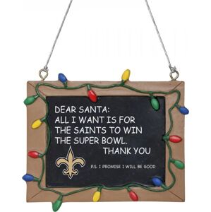 NFL Tabulka New Orleans Saints Vánocní ozdoba - koule vícebarevný