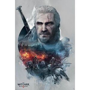 The Witcher Geralt plakát standard