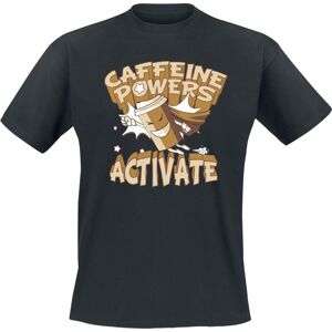 Food Coffeine Powers Activate Tričko černá